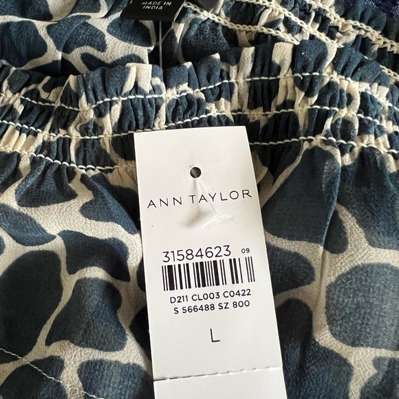 Ann Taylor Smocked Crop Blouse - Picture 6 of 8